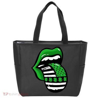 St Patricks Day Irish American Shamrock Flag Paddy Bag