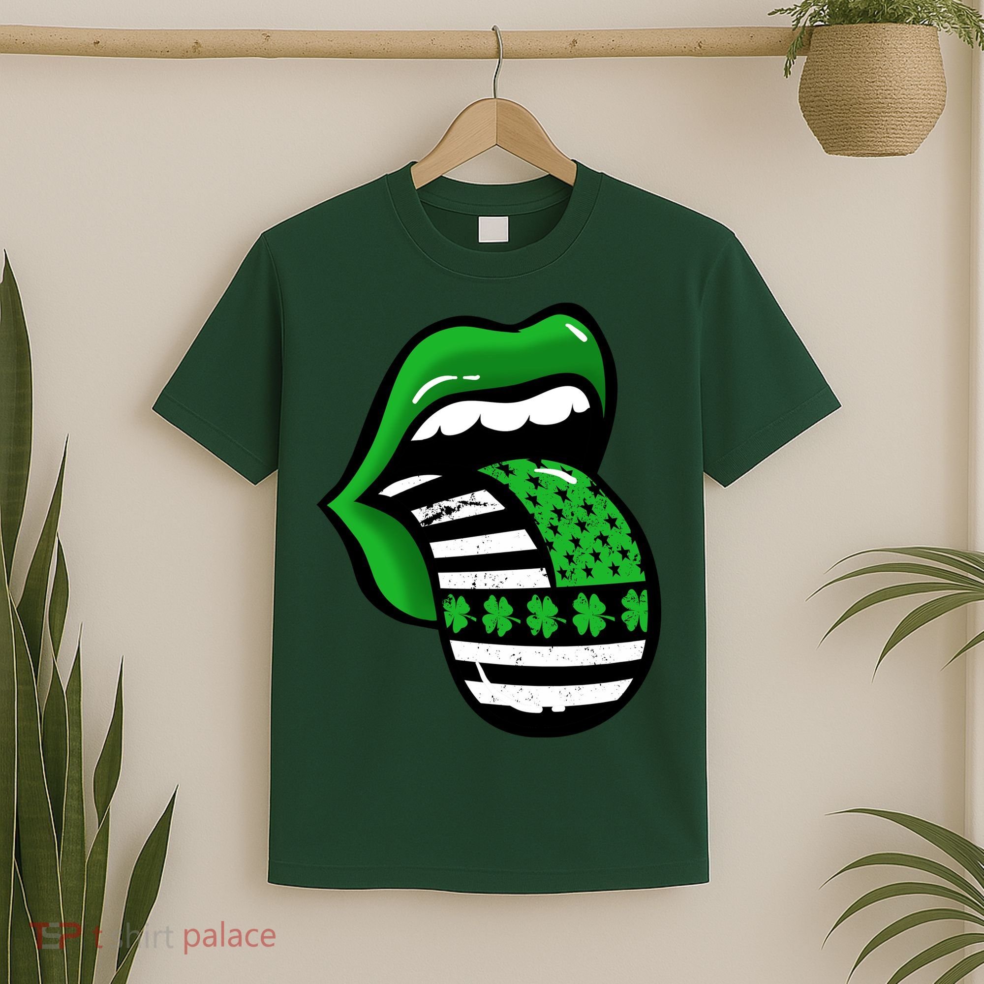 St Patricks Day Irish American Shamrock Flag Paddy T-Shirt