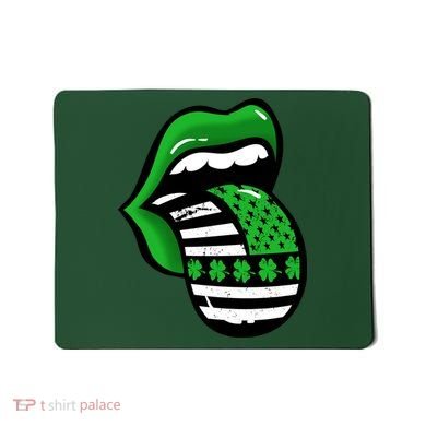 St Patricks Day Irish American Shamrock Flag Paddy Mousepad