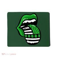 St Patricks Day Irish American Shamrock Flag Paddy Mousepad thumb 0