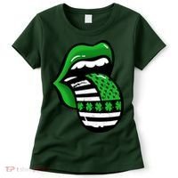 St Patricks Day Irish American Shamrock Flag Paddy Women's T-Shirt thumb 0