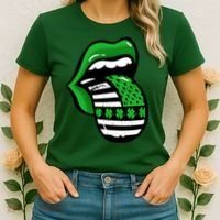 St Patricks Day Irish American Shamrock Flag Paddy Women's T-Shirt thumb 2