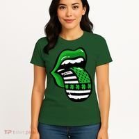 St Patricks Day Irish American Shamrock Flag Paddy Women's T-Shirt thumb 4