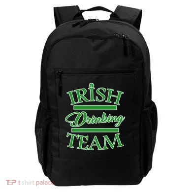 St Patrick's Day Irish Drinking Team Backpack