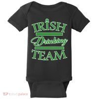 St Patrick's Day Irish Drinking Team Baby Bodysuit thumb 0