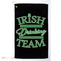 St Patrick's Day Irish Drinking Team Golf Towel thumb 0