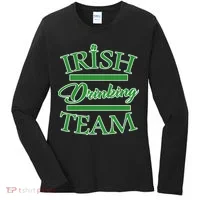 St Patrick's Day Irish Drinking Team Women's Long Sleeve Shirt thumb 0