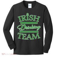 St Patrick's Day Irish Drinking Team Kids Long Sleeve Shirt thumb 0