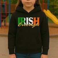 St Patricks Day Irish Enough Kids Hoodie thumb 3