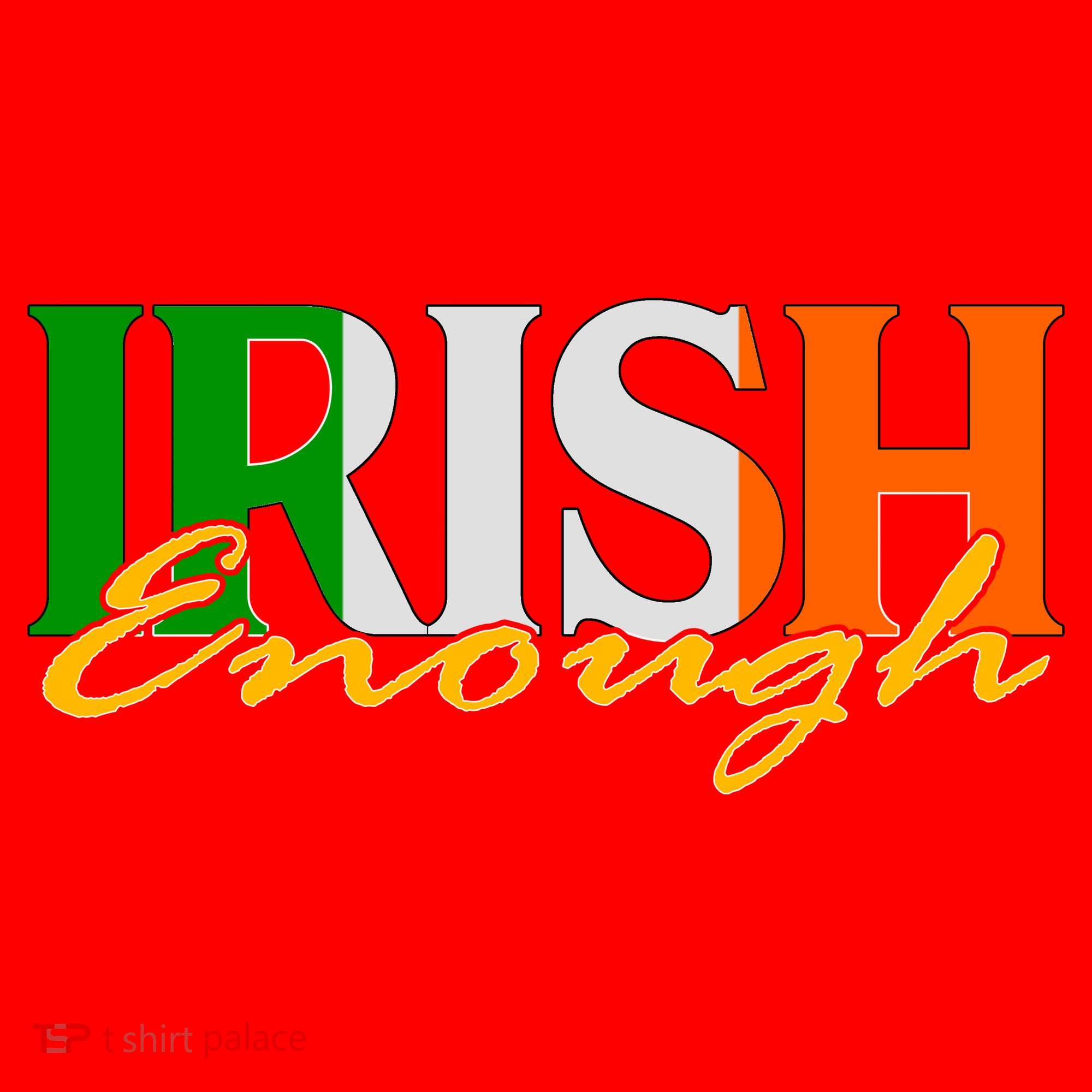 St Patricks Day Irish Enough Santa Hat
