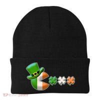 St Patrick's Day Irish Flag Pac Man Shamrocks Beanie thumb 0