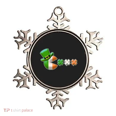 St Patrick's Day Irish Flag Pac Man Shamrocks Ornament