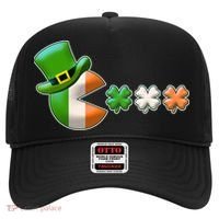 St Patrick's Day Irish Flag Pac Man Shamrocks Hat thumb 0