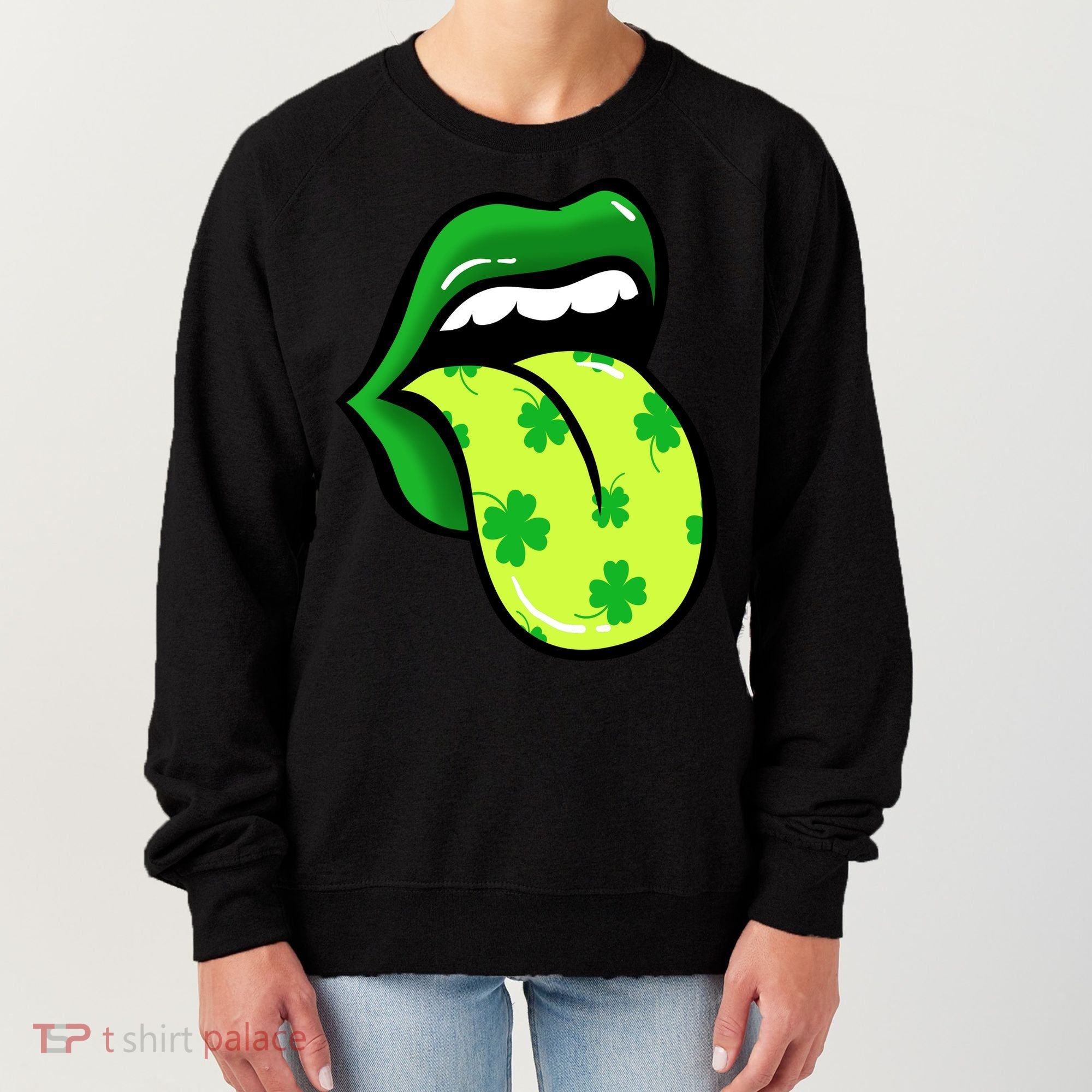 St Patricks Day Irish Lips Women's Sweatshirt