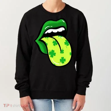 St Patricks Day Irish Lips Women's Sweatshirt