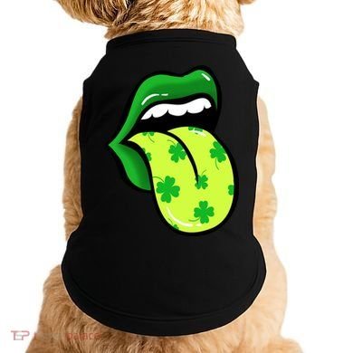 St Patricks Day Irish Lips Doggie Tank