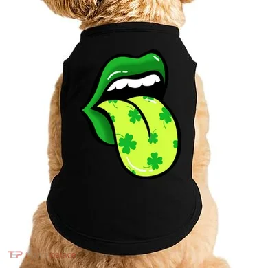 St Patricks Day Irish Lips Doggie Tank