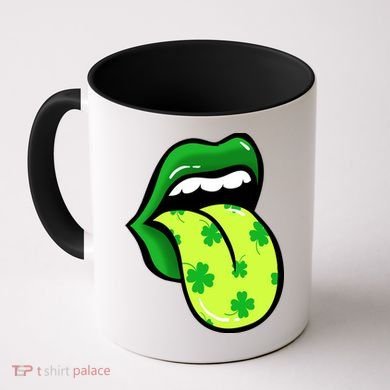 St Patricks Day Irish Lips Coffee Mug