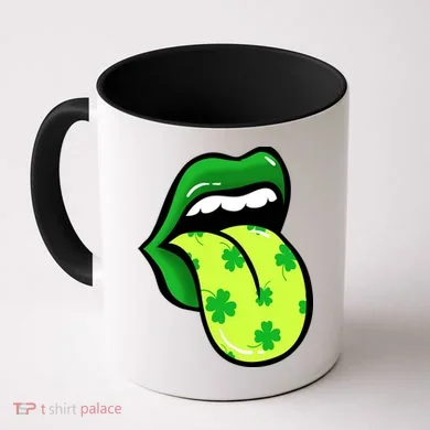 St Patricks Day Irish Lips Coffee Mug