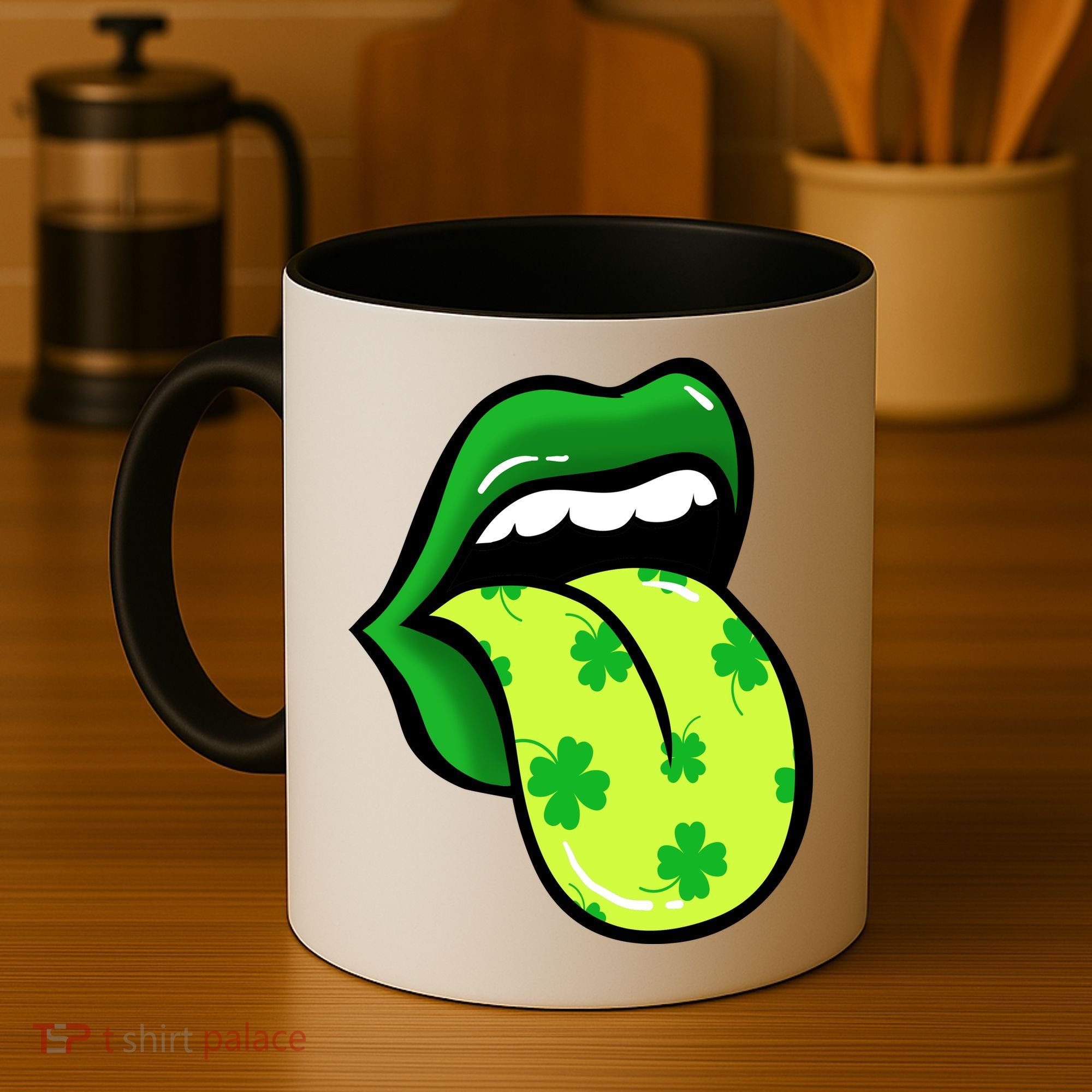 St Patricks Day Irish Lips Coffee Mug
