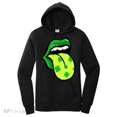 St Patricks Day Irish Lips Women's Hoodie