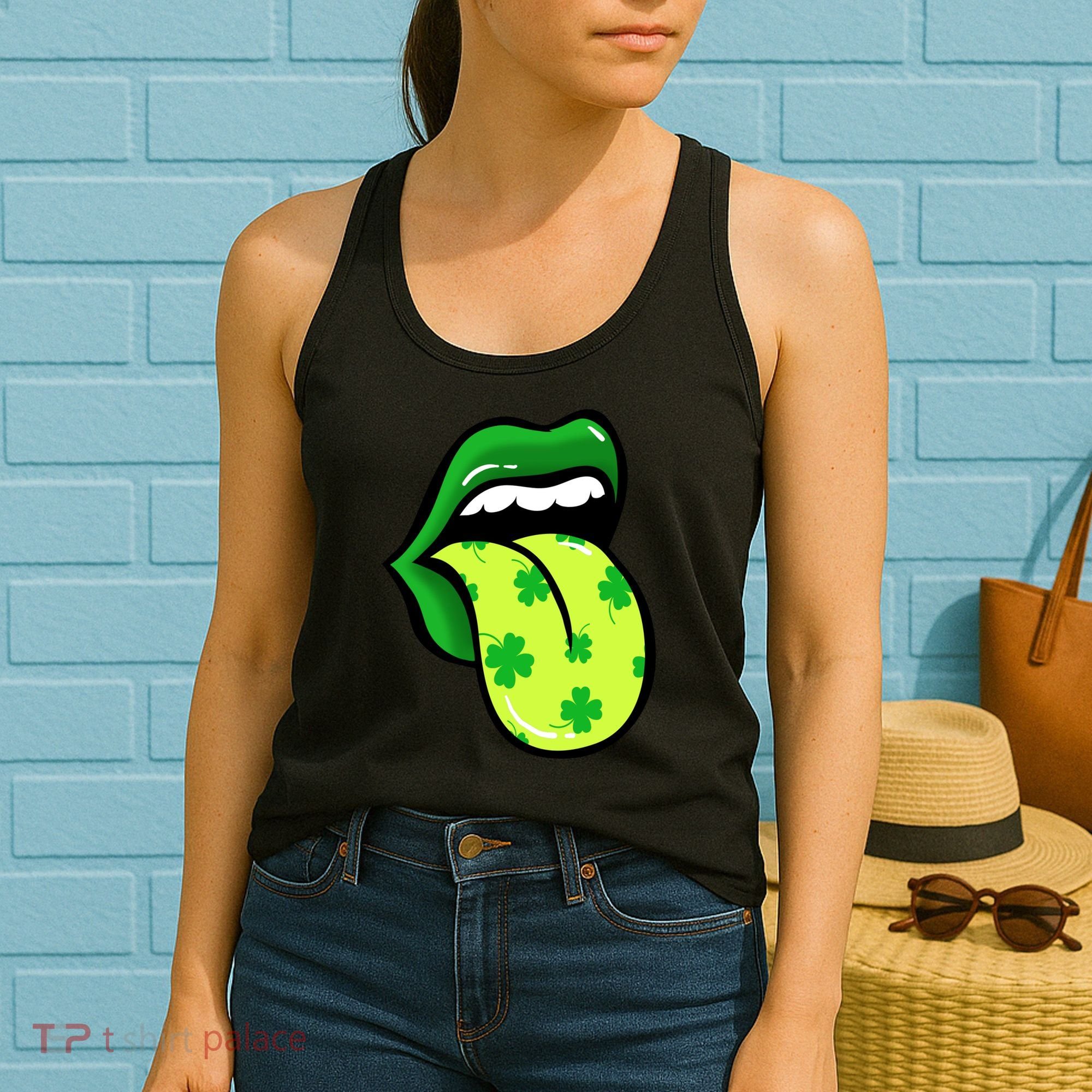 St Patricks Day Irish Lips Women's Tank Top