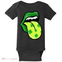 St Patricks Day Irish Lips Baby Bodysuit thumb 0