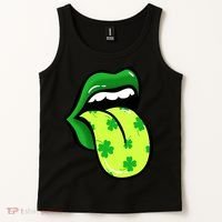 St Patricks Day Irish Lips Tank Top thumb 2