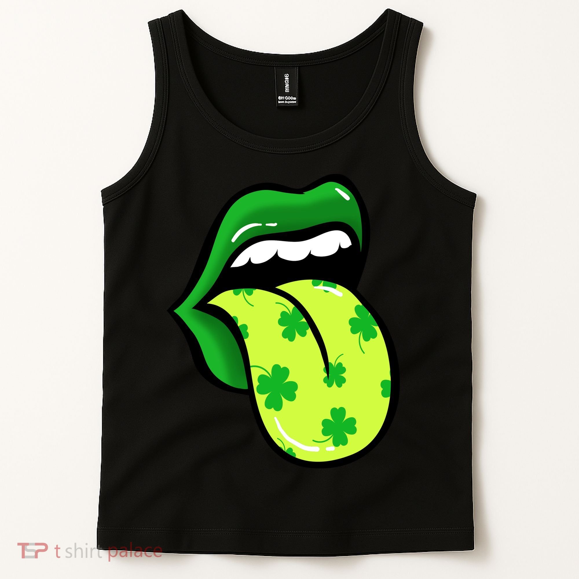 St Patricks Day Irish Lips Tank Top