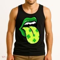 St Patricks Day Irish Lips Tank Top thumb 3