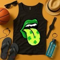 St Patricks Day Irish Lips Tank Top thumb 4