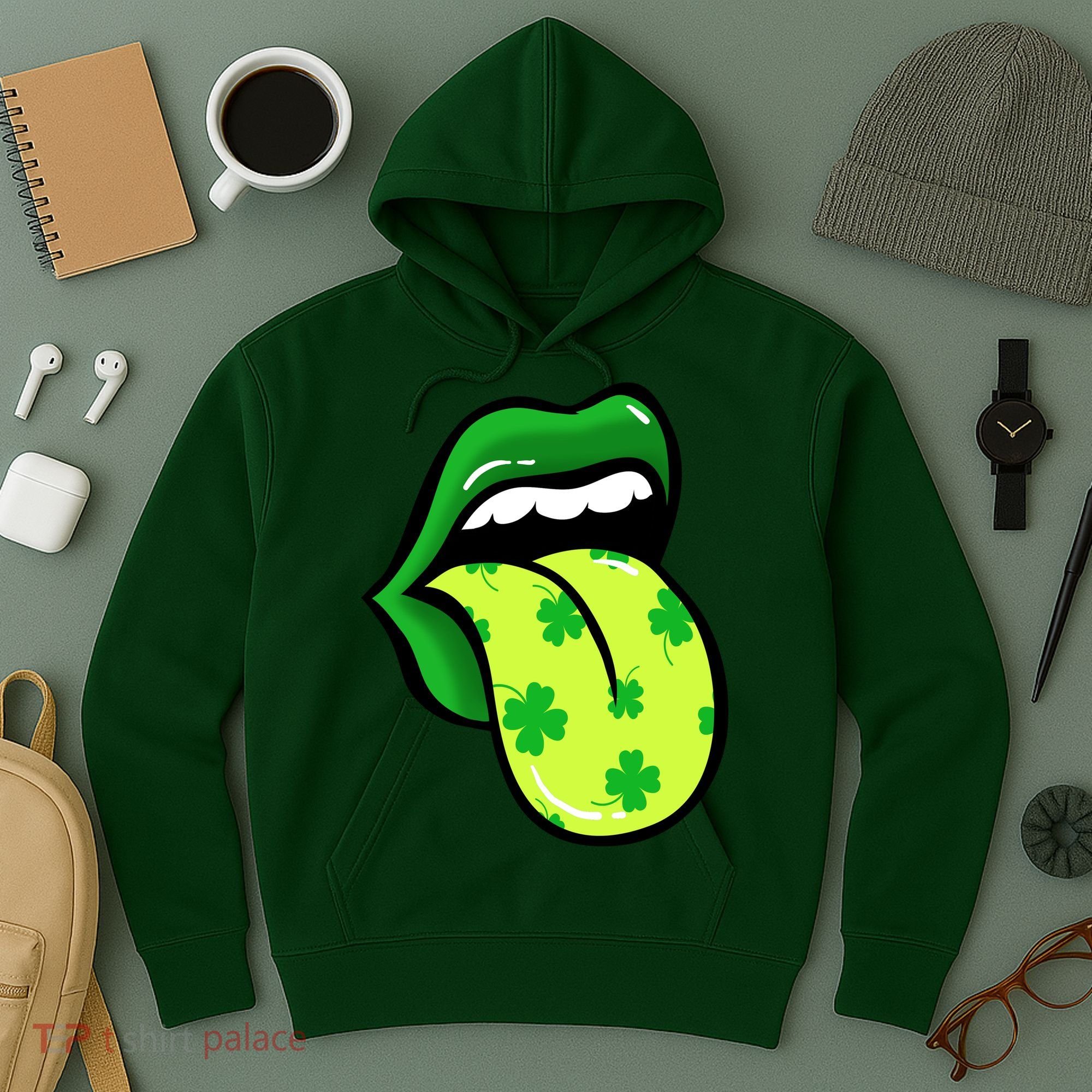 St Patricks Day Irish Lips Hoodie