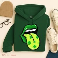 St Patricks Day Irish Lips Hoodie thumb 4