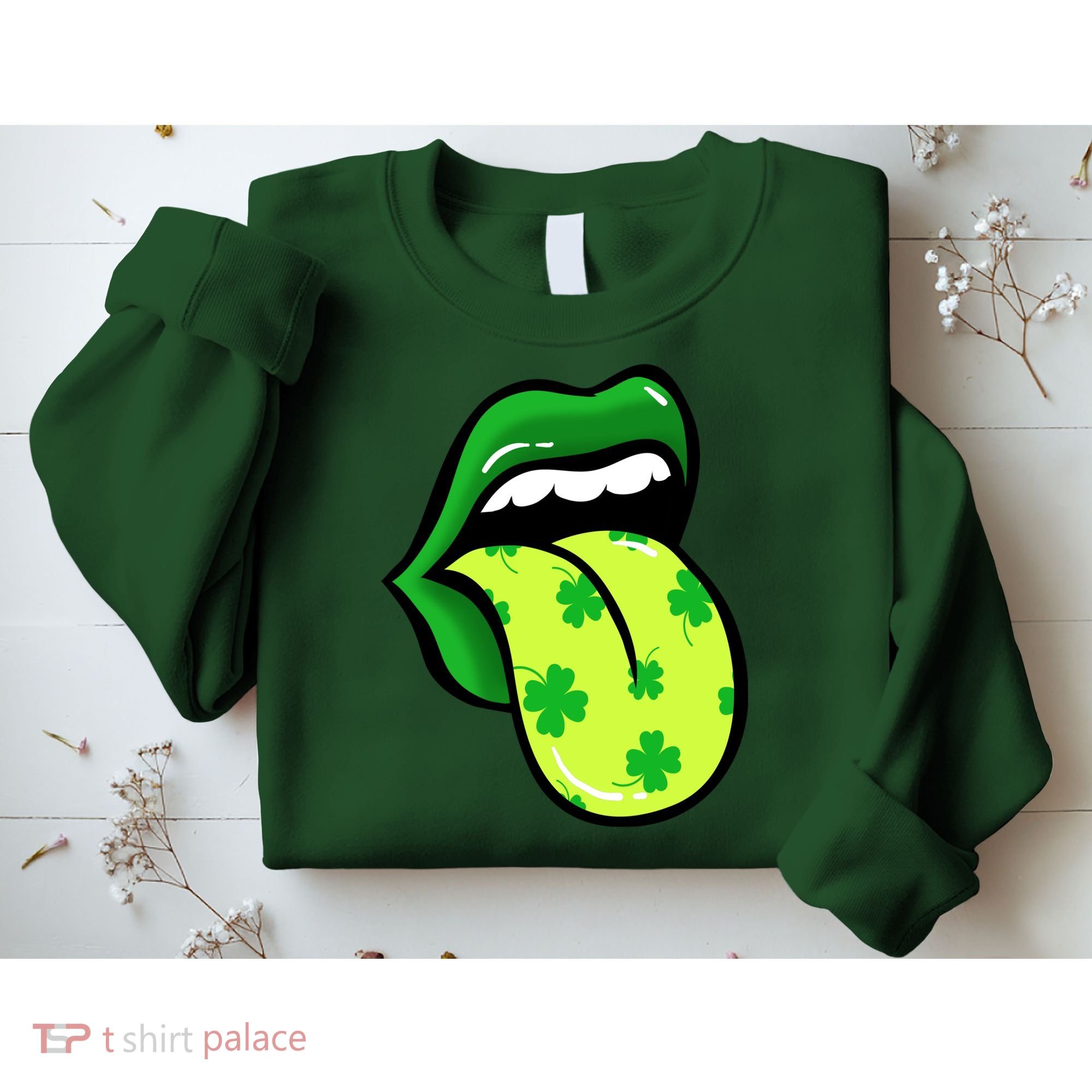 St Patricks Day Irish Lips Sweatshirt