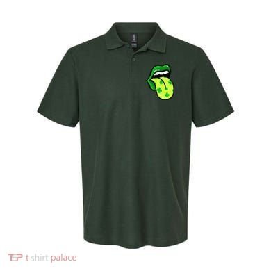 St Patricks Day Irish Lips Polo