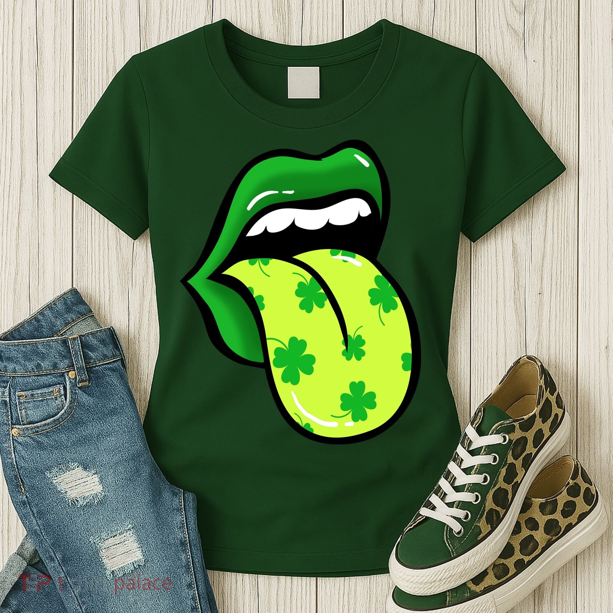 St Patricks Day Irish Lips Women's T-Shirt