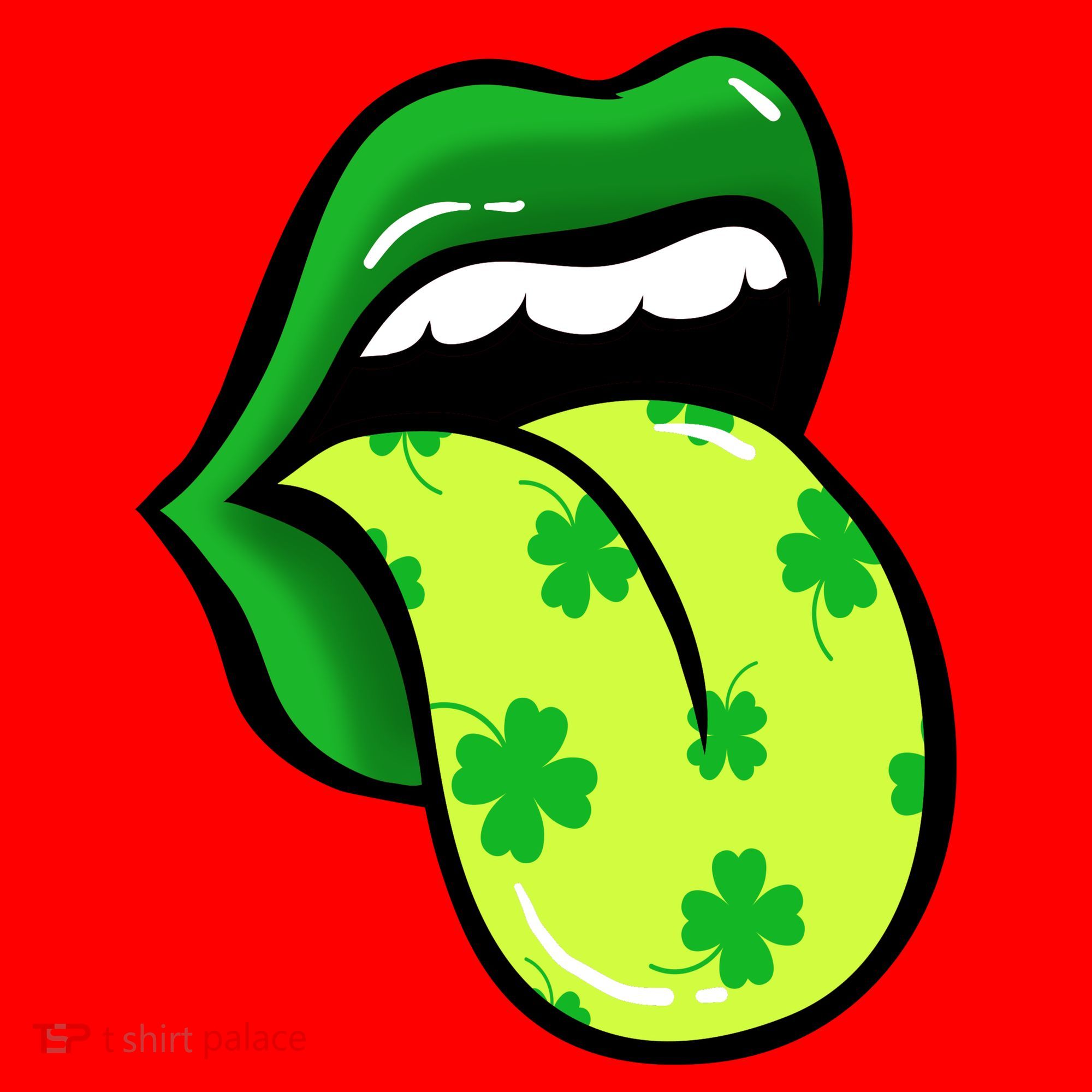 St Patricks Day Irish Lips Santa Hat