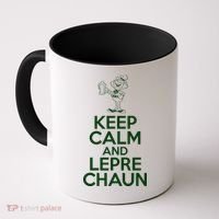 St Patrick's Day Keep Calm And Lepre Chaun  Coffee Mug thumb 0