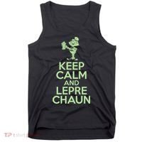 St Patrick's Day Keep Calm And Lepre Chaun  Tank Top thumb 0