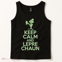 St Patrick's Day Keep Calm And Lepre Chaun  Tank Top thumb 2