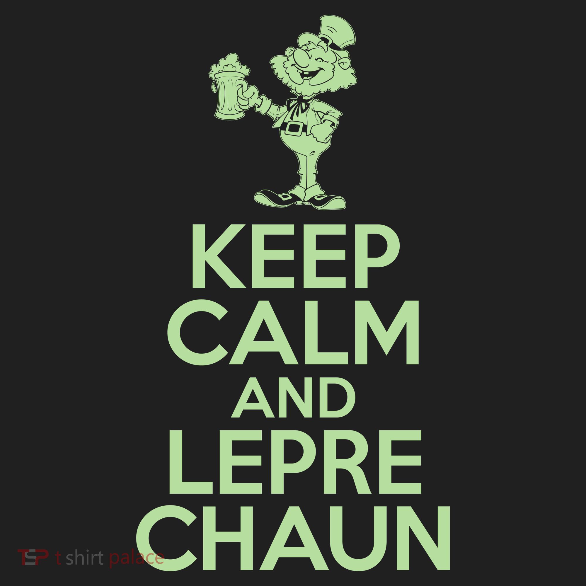 St Patrick's Day Keep Calm And Lepre Chaun  Golf Towel