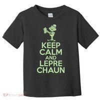 St Patrick's Day Keep Calm And Lepre Chaun  Toddler T-Shirt thumb 0