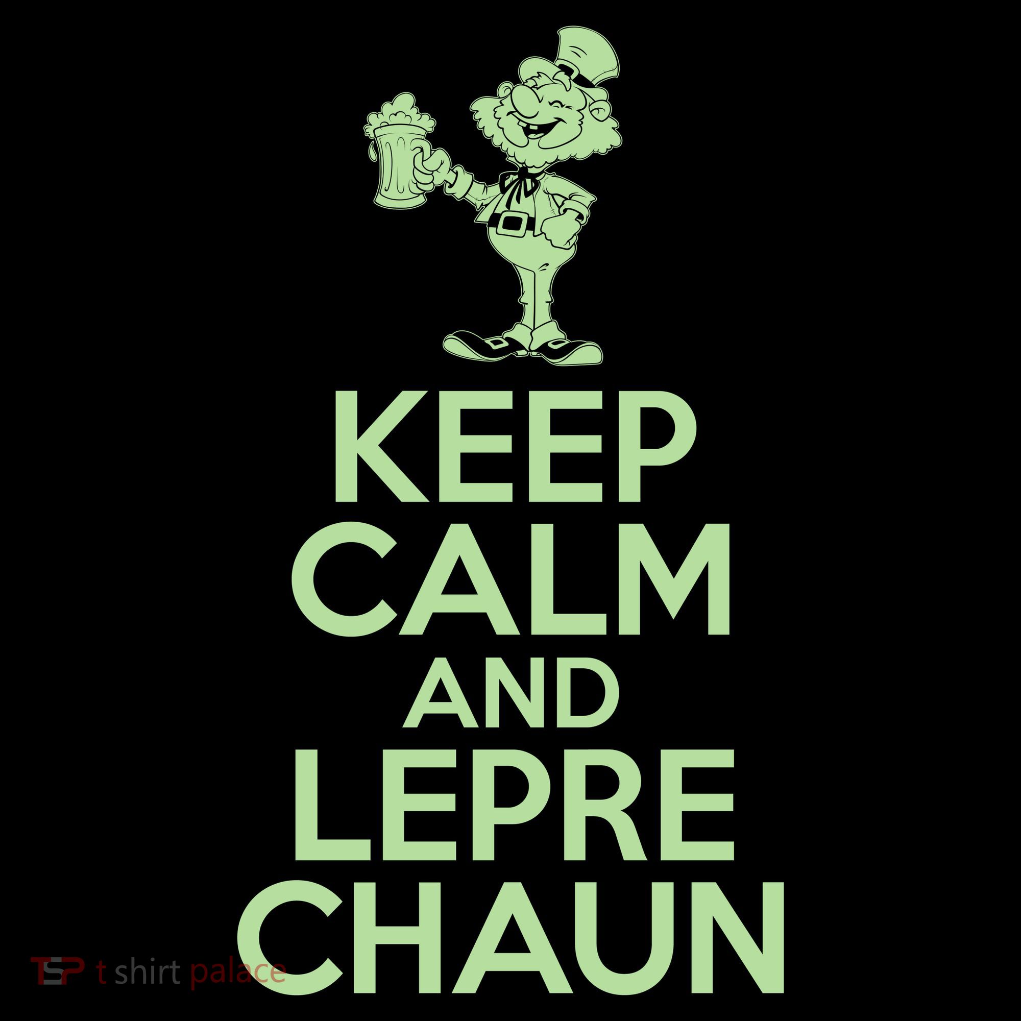 St Patrick's Day Keep Calm And Lepre Chaun  Kids Long Sleeve Shirt