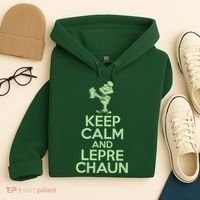 St Patrick's Day Keep Calm And Lepre Chaun  Hoodie thumb 4