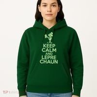 St Patrick's Day Keep Calm And Lepre Chaun  Hoodie thumb 5