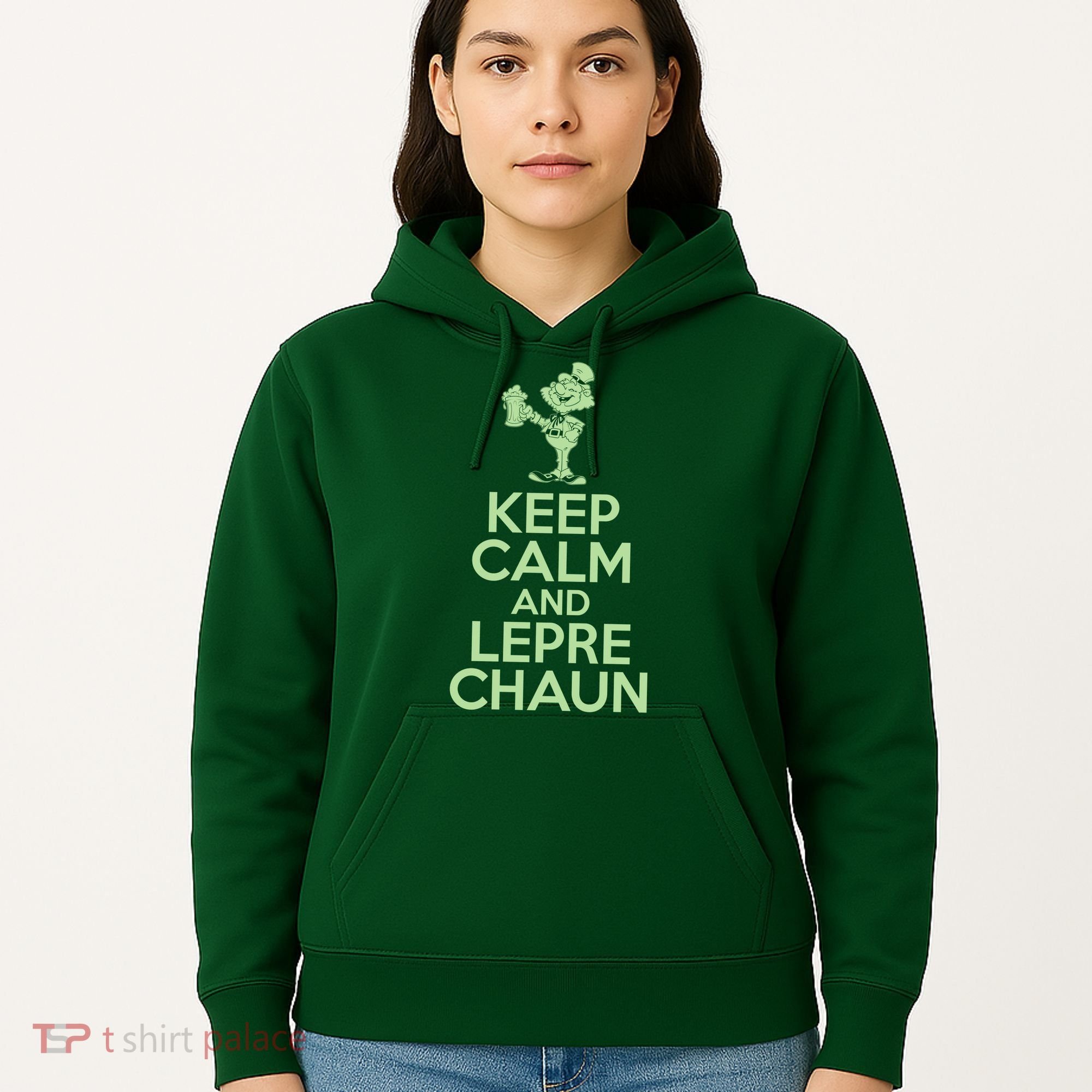 St Patrick's Day Keep Calm And Lepre Chaun  Hoodie