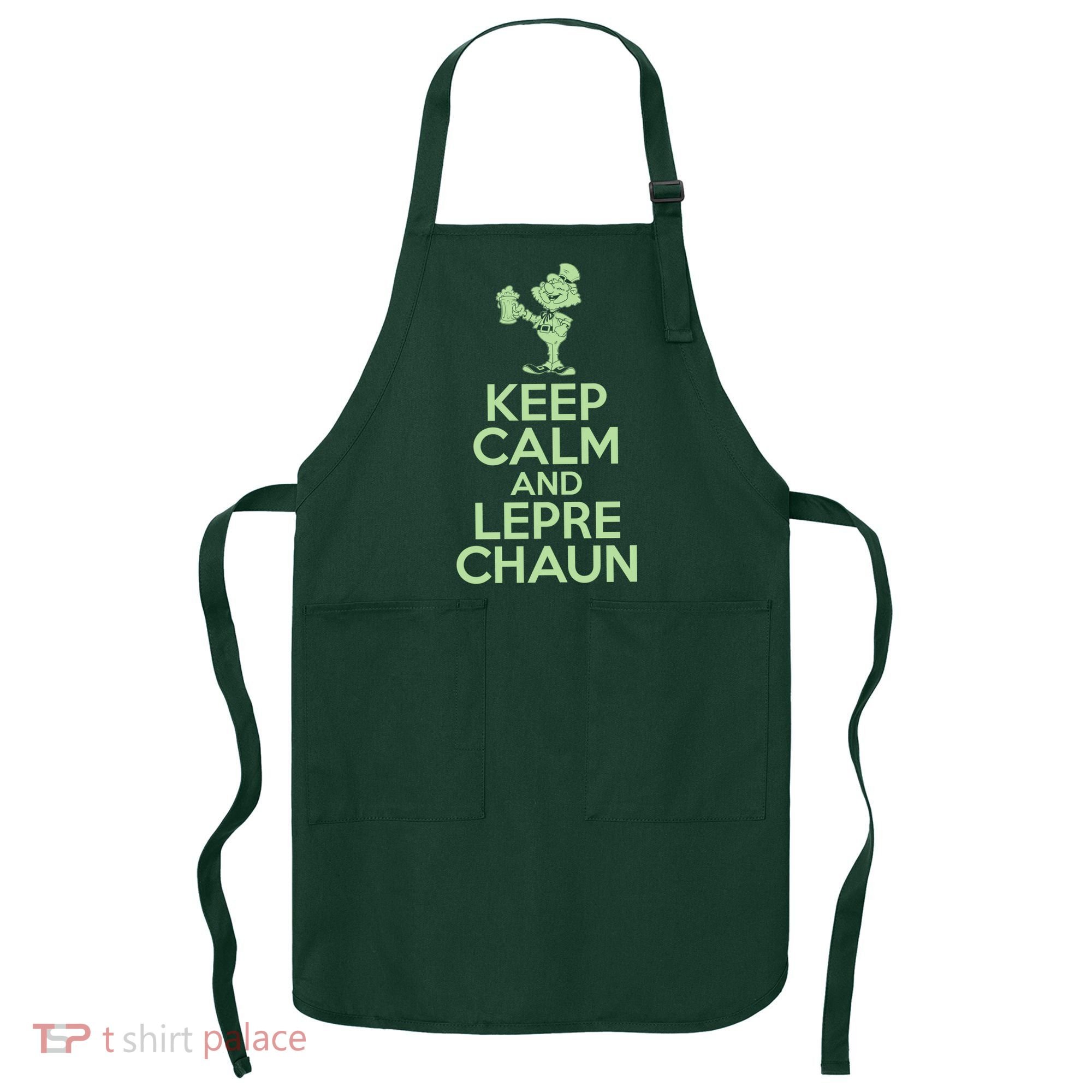 St Patrick's Day Keep Calm And Lepre Chaun  Apron