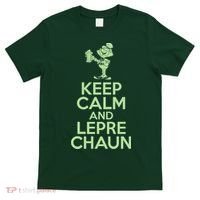 St Patrick's Day Keep Calm And Lepre Chaun  T-Shirt thumb 0