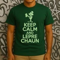 St Patrick's Day Keep Calm And Lepre Chaun  T-Shirt thumb 3