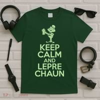 St Patrick's Day Keep Calm And Lepre Chaun  T-Shirt thumb 5